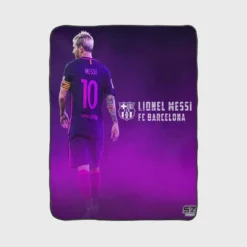 Lionel Messi Copa de la Liga Football Player Fleece Blanket 1