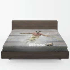 Lionel Messi Copa del Rey Footballer Player Fitted Sheet 1