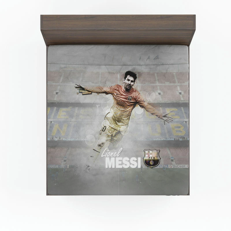 Lionel Messi Copa del Rey Footballer Player Fitted Sheet