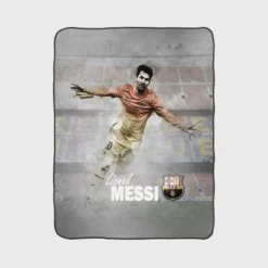 Lionel Messi Copa del Rey Footballer Player Fleece Blanket 1