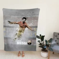 Lionel Messi Copa del Rey Footballer Player Fleece Blanket