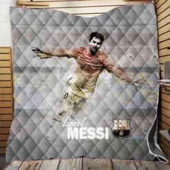 Lionel Messi Copa del Rey Footballer Player Quilt Blanket