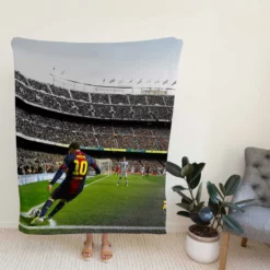 Lionel Messi Dependable Barca Sports Player Fleece Blanket