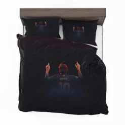 Lionel Messi Encouraging Football Player Bedding Set 1