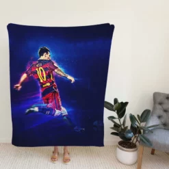 Lionel Messi Ethical Football Player Fleece Blanket