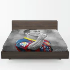 Lionel Messi European Cup Football Player Fitted Sheet 1