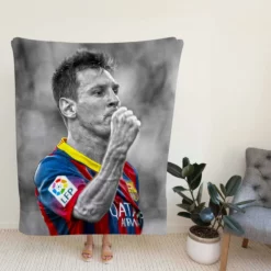 Lionel Messi European Cup Football Player Fleece Blanket