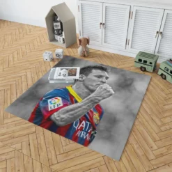 Lionel Messi European Cup Football Player Rug 1