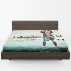 Lionel Messi Extraordinary Soccer Player Fitted Sheet 1