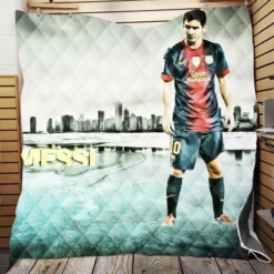 Lionel Messi Extraordinary Soccer Player Quilt Blanket