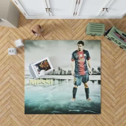 Lionel Messi Extraordinary Soccer Player Rug