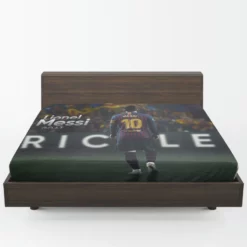 Lionel Messi Footballer Player GOAT Fitted Sheet 1