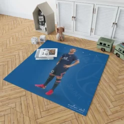 Lionel Messi French Cup Footballer Rug 1