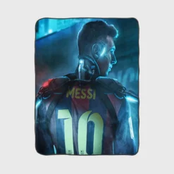 Lionel Messi Humble Football Player Fleece Blanket 1