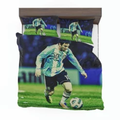 Lionel Messi Inspiring Argentina Sports Player Bedding Set 1