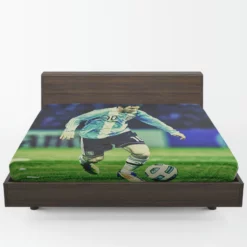 Lionel Messi Inspiring Argentina Sports Player Fitted Sheet 1
