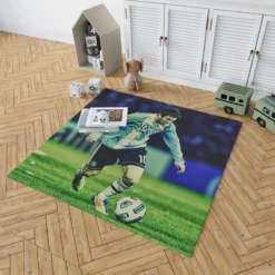 Lionel Messi Inspiring Argentina Sports Player Rug 1