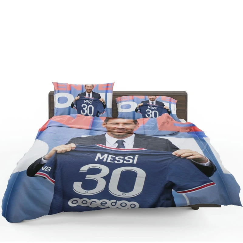 Lionel Messi Ligue 1 Soccer Player Bedding Set