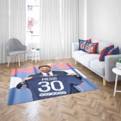 Lionel Messi Ligue 1 Soccer Player Rug 2