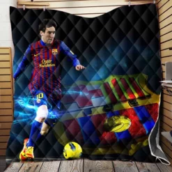 Lionel Messi Mature sports Player Quilt Blanket