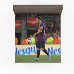 Lionel Messi Mercurial Barca Soccer Player Fitted Sheet