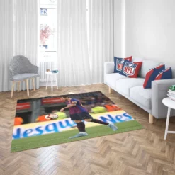 Lionel Messi Mercurial Barca Soccer Player Rug 2