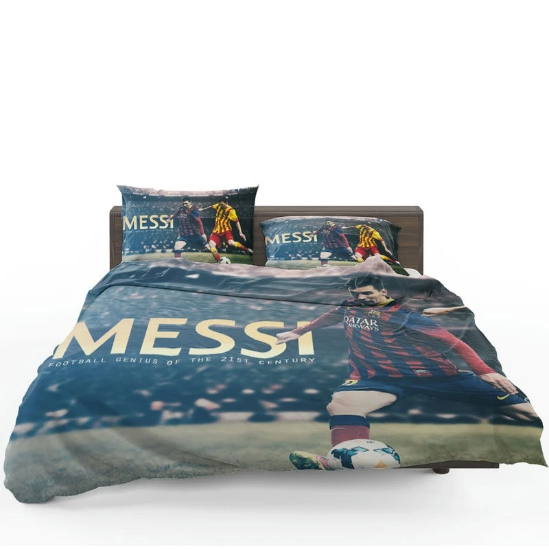 Lionel Messi Mighty Footballer Player Bedding Set