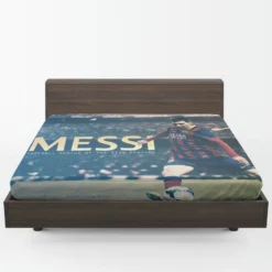 Lionel Messi Mighty Footballer Player Fitted Sheet 1