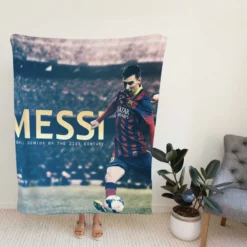 Lionel Messi Mighty Footballer Player Fleece Blanket