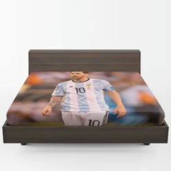 Lionel Messi Most Goals in La Liga Fitted Sheet 1