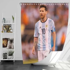 Lionel Messi Most Goals in La Liga Shower Curtain