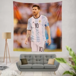 Lionel Messi Most Goals in La Liga Tapestry