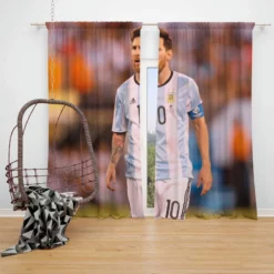 Lionel Messi Most Goals in La Liga Window Curtain