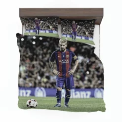 Lionel Messi Natural Bacra Soccer Player Bedding Set 1