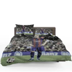 Lionel Messi Natural Bacra Soccer Player Bedding Set