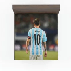 Lionel Messi Outstanding Sports Player Fitted Sheet