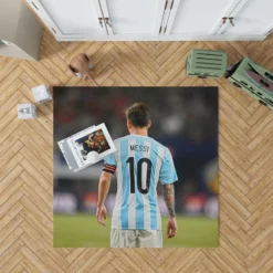 Lionel Messi Outstanding Sports Player Rug