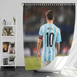 Lionel Messi Outstanding Sports Player Shower Curtain