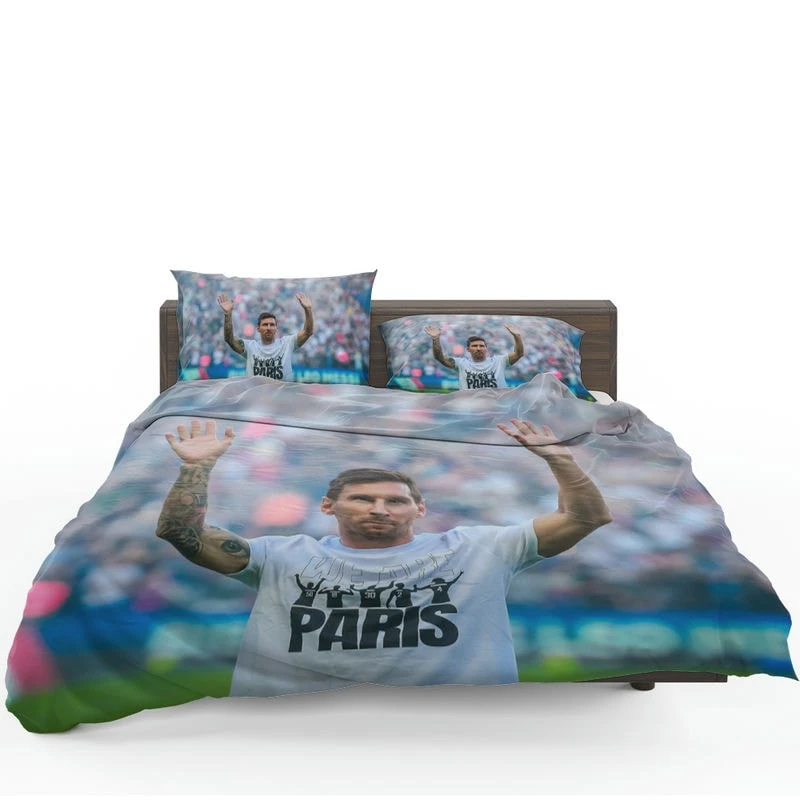 Lionel Messi PSG Football Player Bedding Set