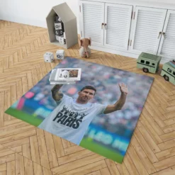 Lionel Messi PSG Football Player Rug 1