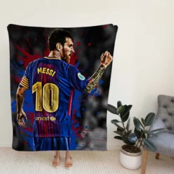 Lionel Messi Pro Soccer Player Fleece Blanket