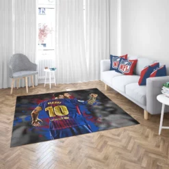 Lionel Messi Pro Soccer Player Rug 2