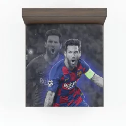 Lionel Messi Soccer Player Fitted Sheet