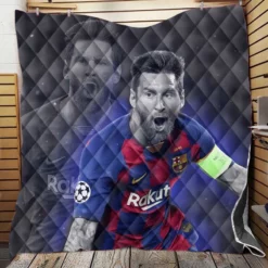 Lionel Messi Soccer Player Quilt Blanket