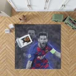 Lionel Messi Soccer Player Rug