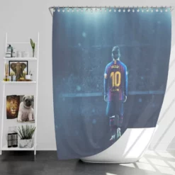 Lionel Messi Sports Player Shower Curtain