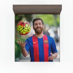 Lionel Messi Success Barca Footballer Player Fitted Sheet