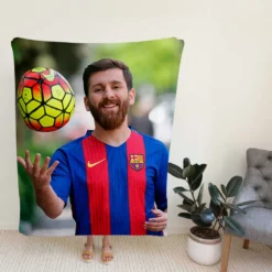 Lionel Messi Success Barca Footballer Player Fleece Blanket