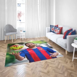 Lionel Messi Success Barca Footballer Player Rug 2