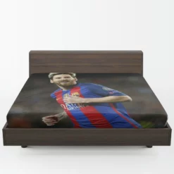 Lionel Messi UEFA Champions League Footballer Fitted Sheet 1